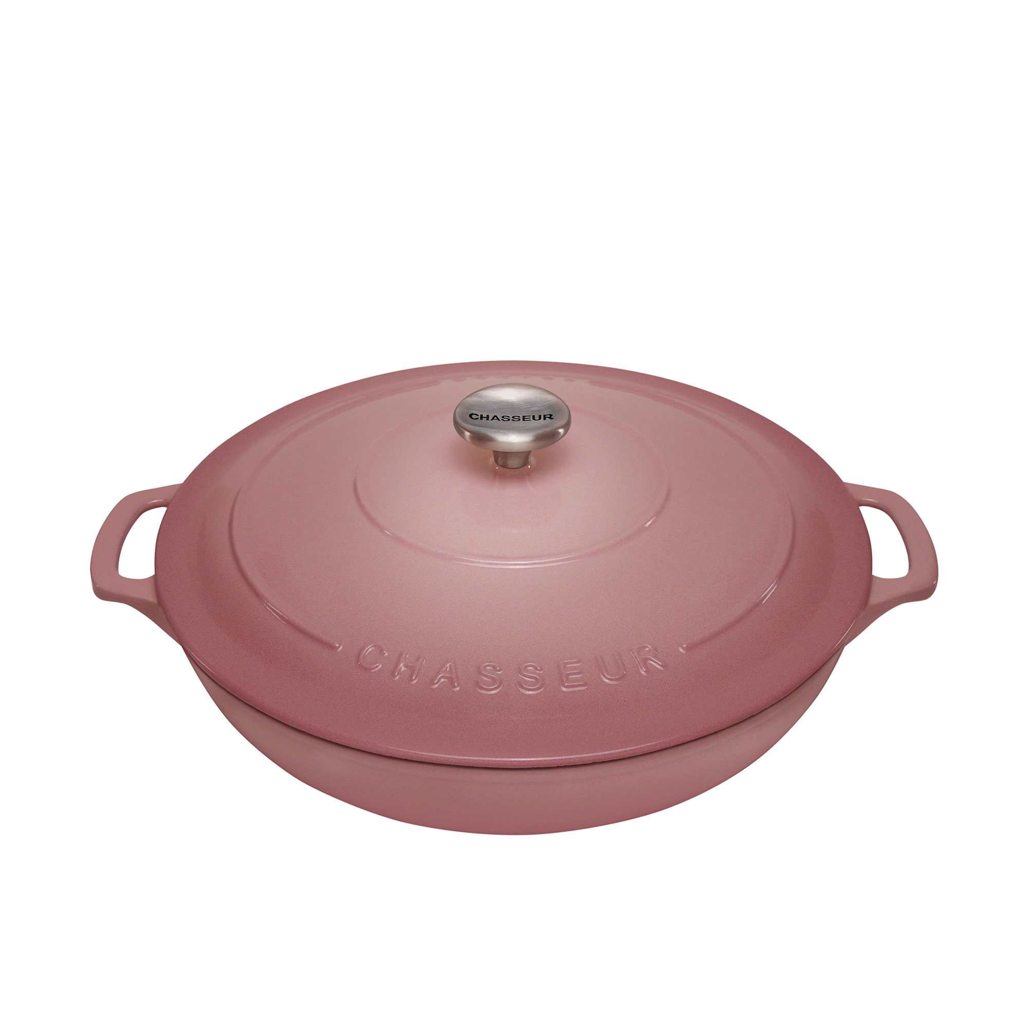 Chasseur Round Casserole 30cm - 2.5L Matte Black | Kitchen Warehouse